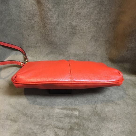 Coach Burnt Orange Clutch Wallet - Picture 5 of 8